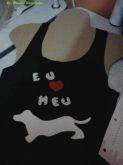Regata com Aplique Eu amo meu Cachorro